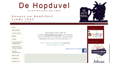 Desktop Screenshot of dehopduvel.be