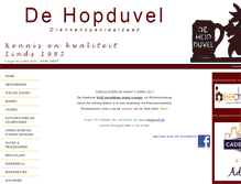 Tablet Screenshot of dehopduvel.be